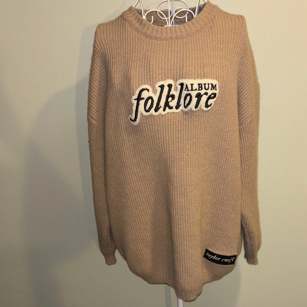 Taylor Swift Folklore Sweater Size Medium - Picture 1 of 5